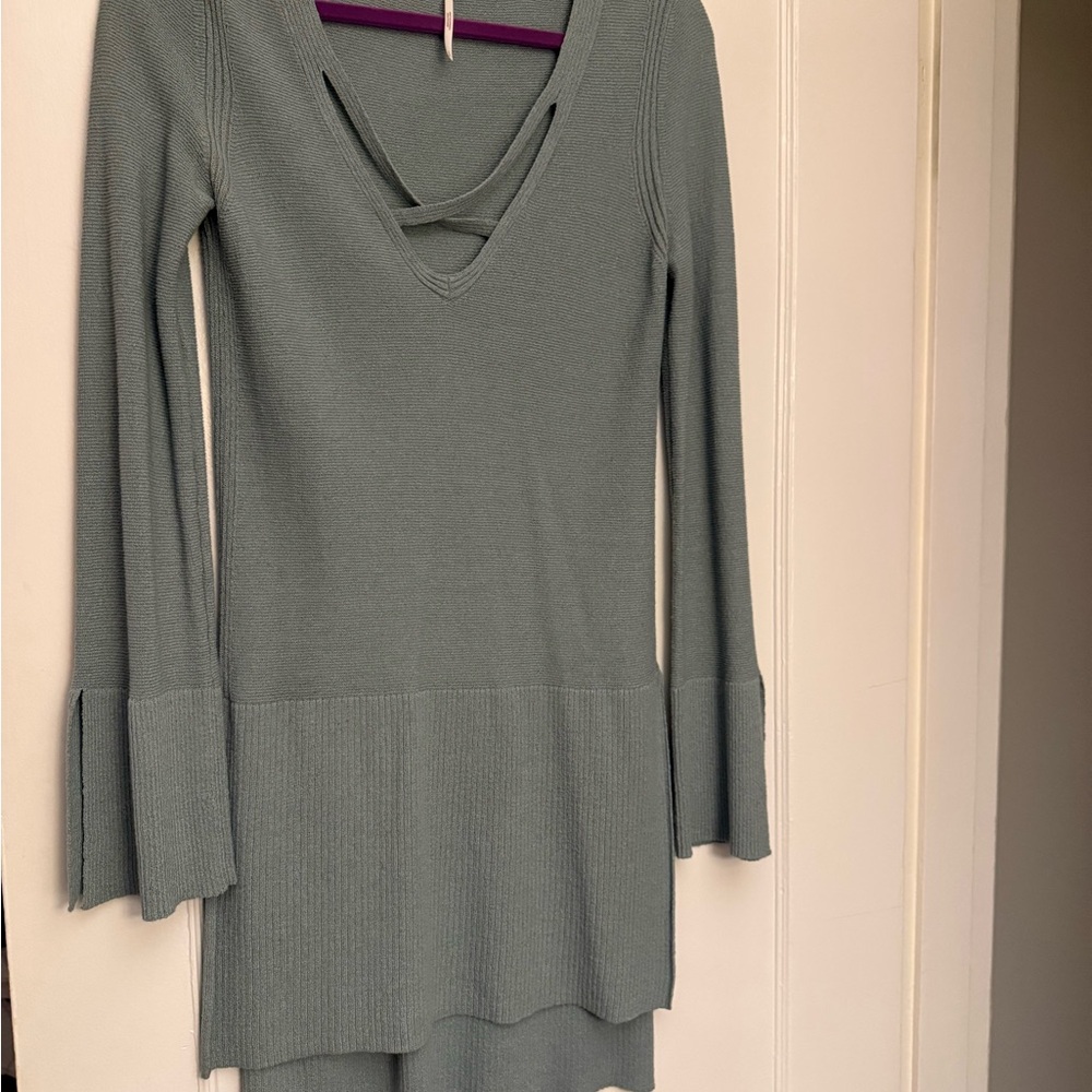 Free People Ribbed cotton Knit Dress